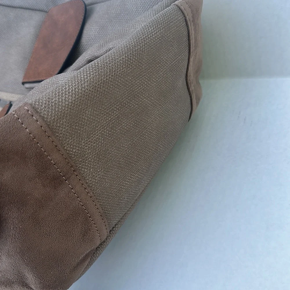 New AUTHENTIC GUESS Cargo /Military Leather Backpack